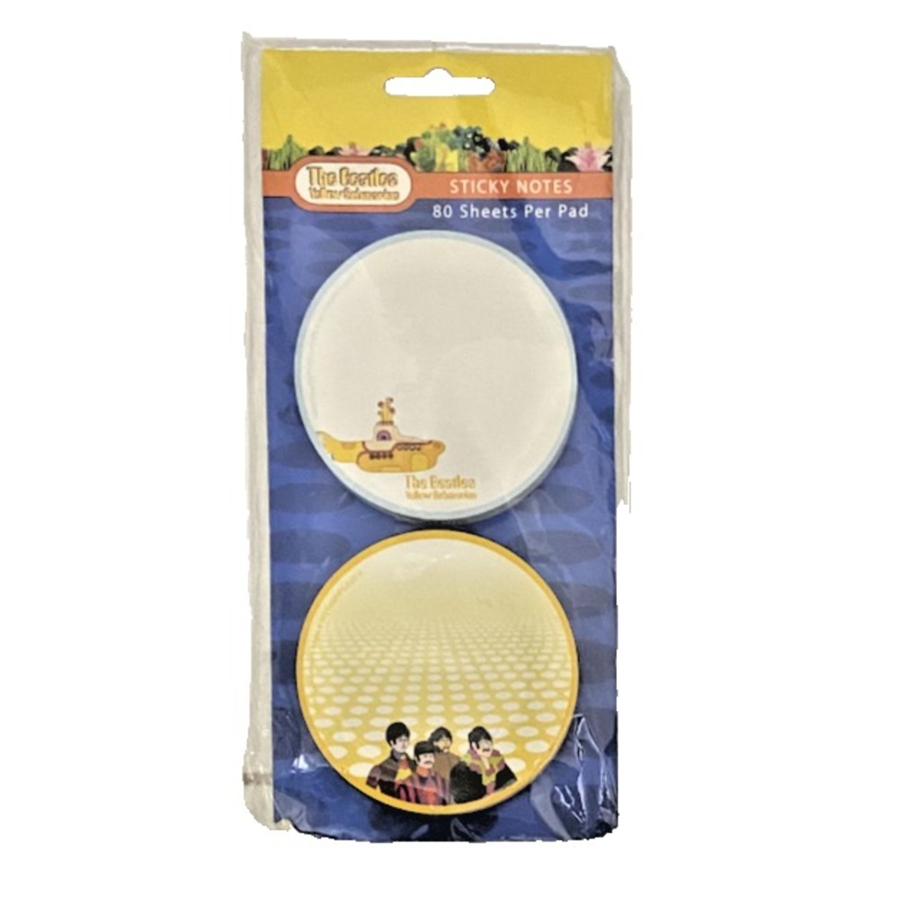 THE BEATLES Yellow Submarine 2010 Sticky Notes Set Of Two - 80‎ Sheets Per Pad